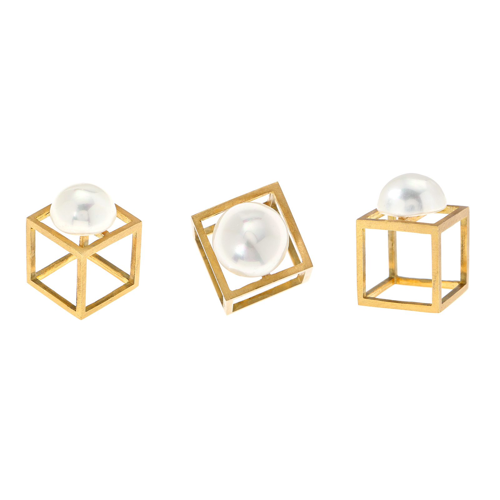 Square Pearl Ring Meyrav Shavit Online Scroll Down