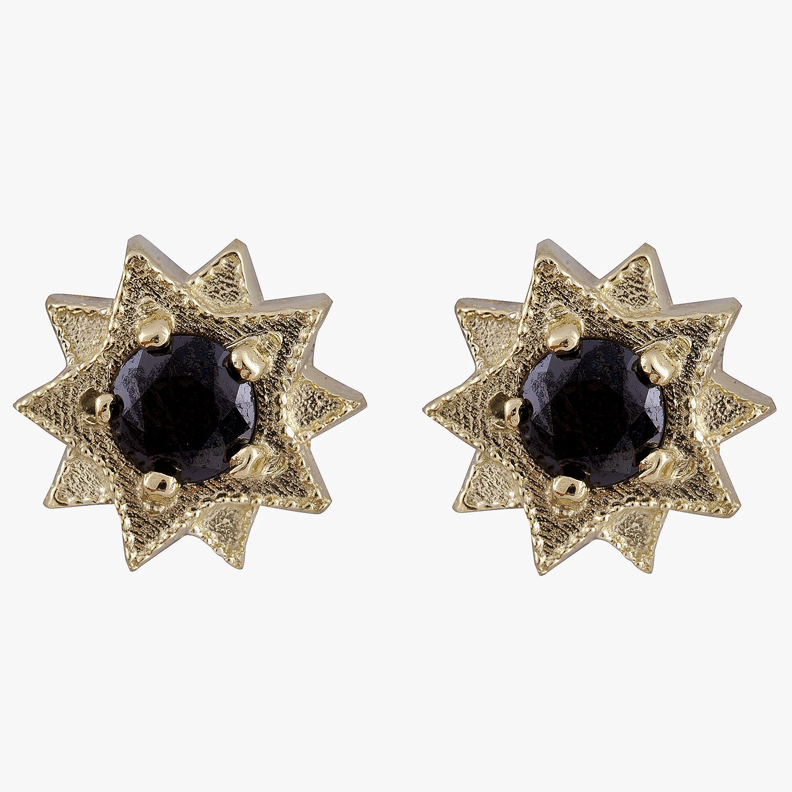 Black Star Earrings Meyrav Shavit Online Black Stars Earring