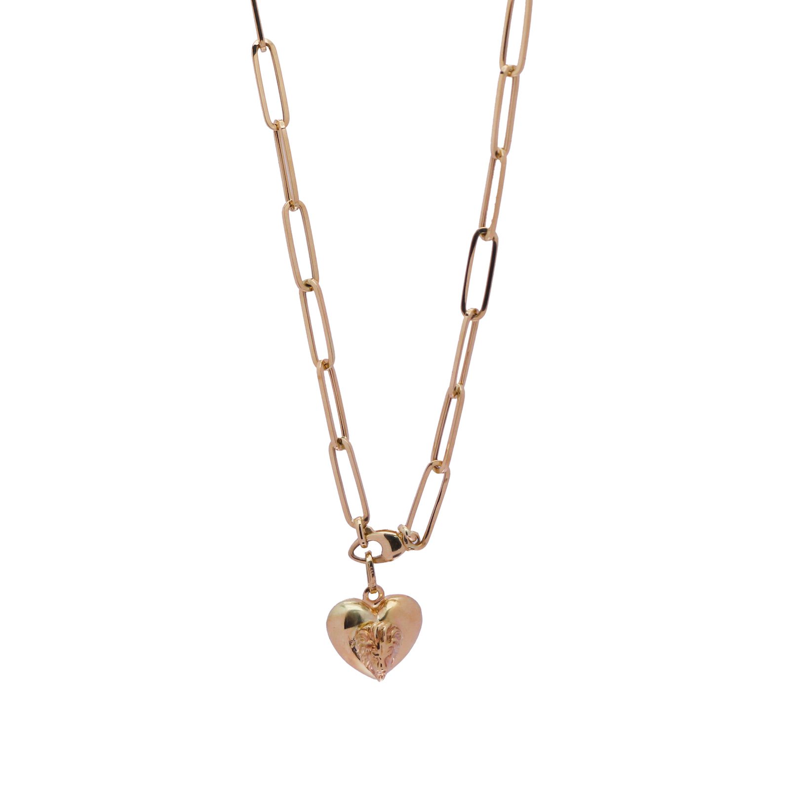 Thin Lion Heart Necklace 50cm Meyrav Shavit Online
