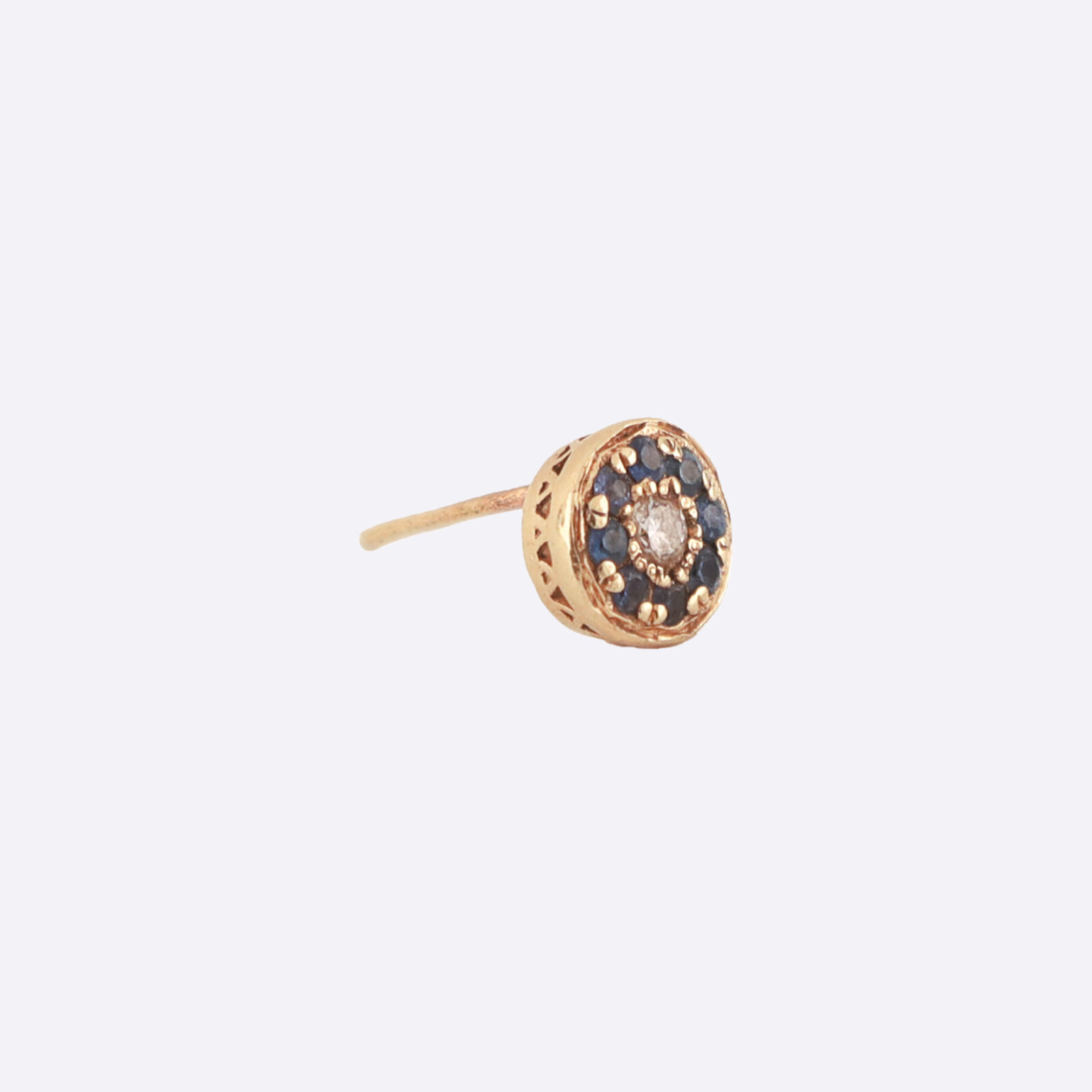 Single Sapphire Or Earring