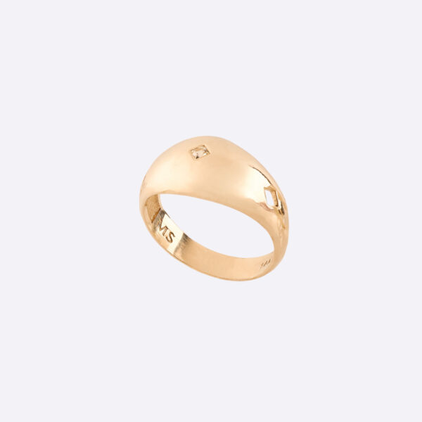 Yellow Sapphire Peleg Ring