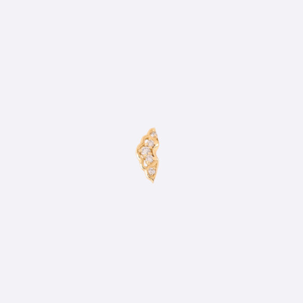 Diamonds Marmaid Fan Earring
